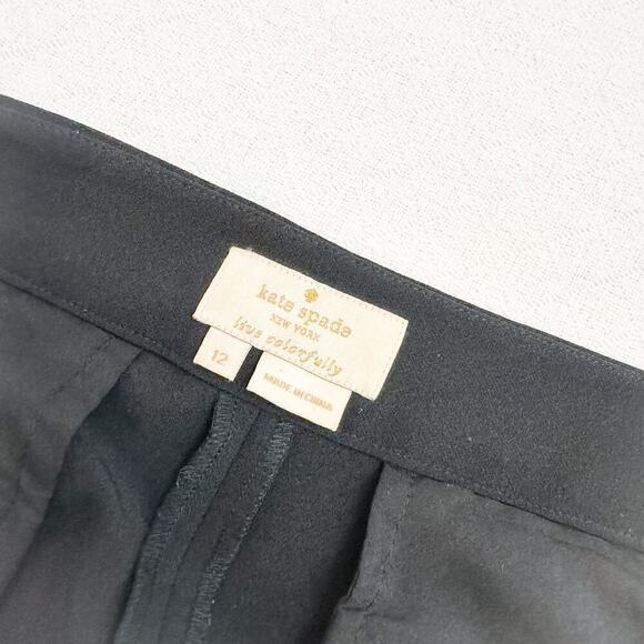 Kate Spade Black Slacks Live Colorfully Size 12 Pants - Picture 5 of 8